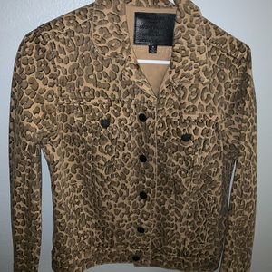 Cheetah Jean Jacket